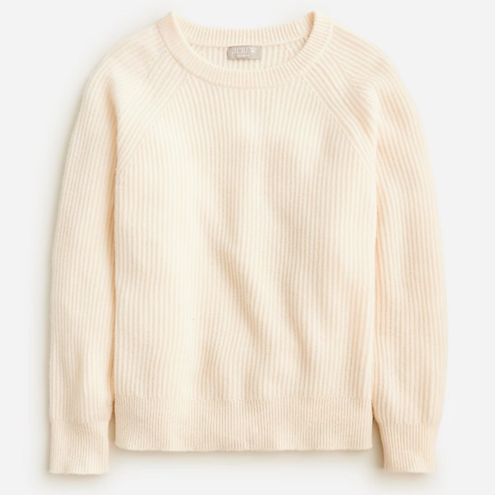 J. Crew Oversized Rib-Knit Cashmere Sweater